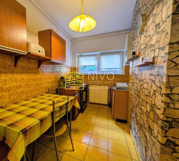 Apartament cu 2 camere semidecomandat, mobilat în Aleea Carpați
