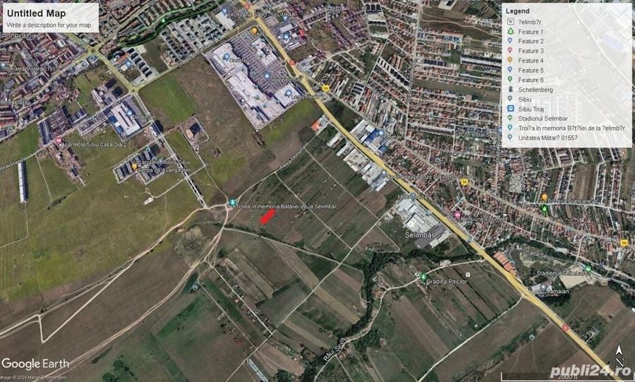 Vand teren 1000 mp. in Selimbar , zona Troita ! - 1