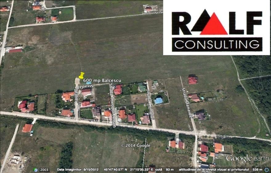 Teren Construcții intravilan de 471 mp, în Dumbrăvița