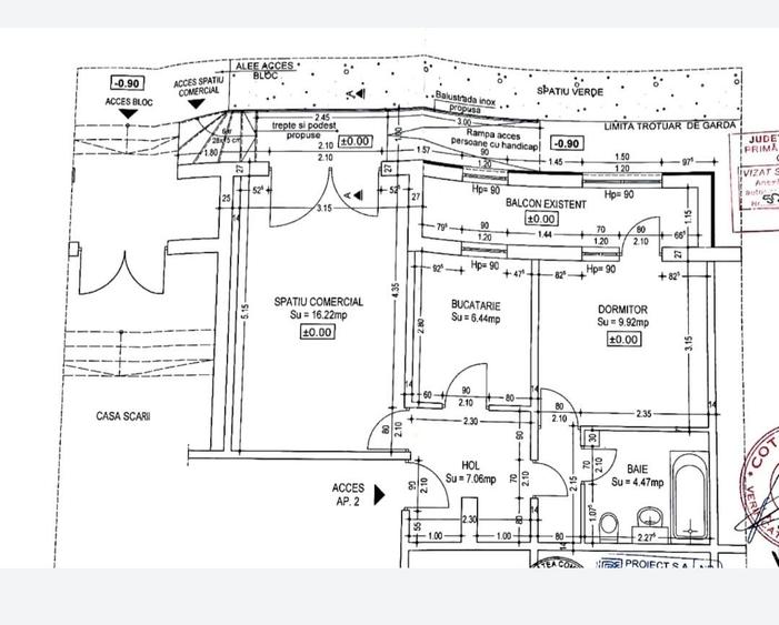 Apartament cu 2 camere decomandat în Brătianu