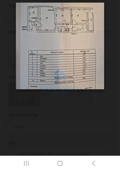 Apartament cu 3 camere în Iancului