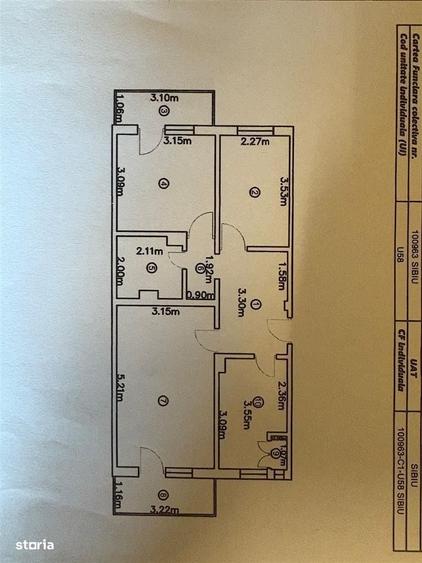 Apartament cu 2 camere decomandat în Cristian