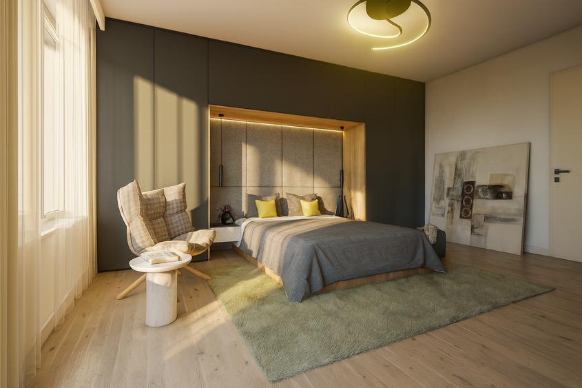 Penthouse cu 5 camere decomandat în Tractorul