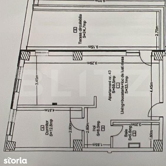 Apartament cu 2 camere semidecomandat în Dâmbul Rotund