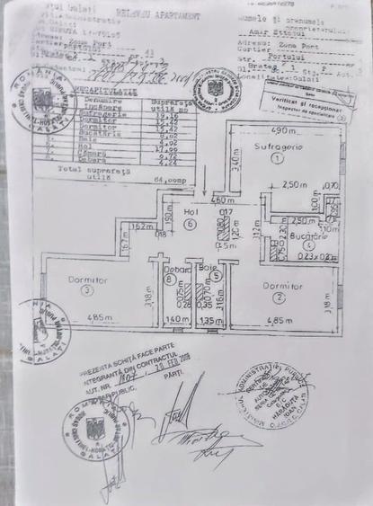 Apartament cu 3 camere decomandat în Central