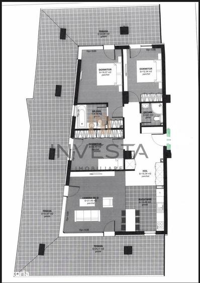 Apartament cu 4 camere decomandat în Bună Ziua