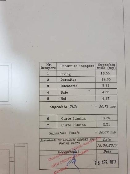 Apartament cu 2 camere semidecomandat în Central