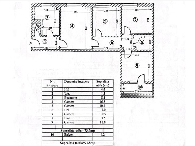 Apartament cu 4 camere în Tomis Nord