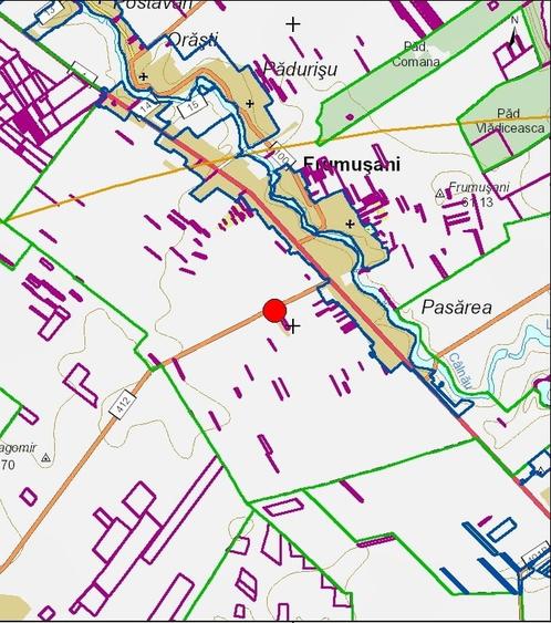 Teren Construcții intravilan de 370 mp, în Frumușani