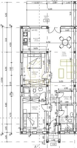 Duplex cu 3 camere cu Canalizare în Moșnița Veche