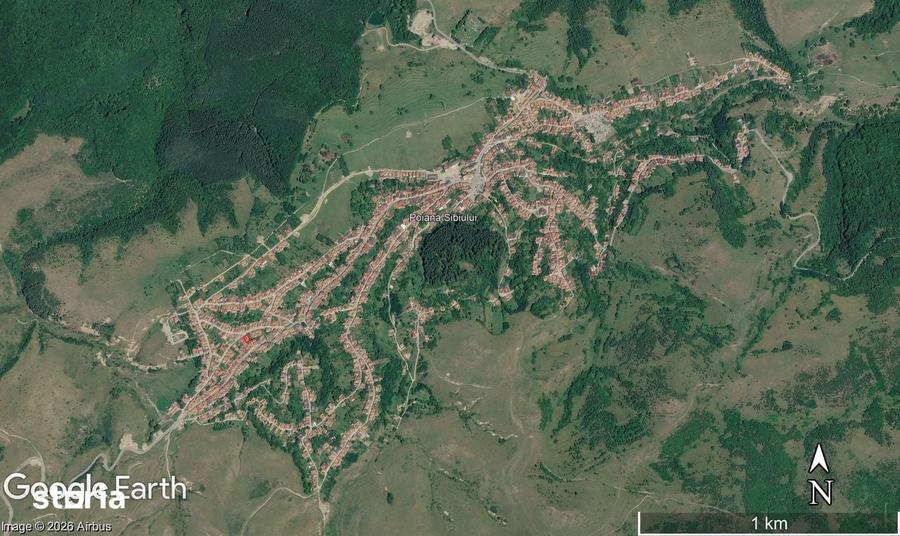 Casă cu 4 camere cu Teren 400 Mp în Poiana Sibiului