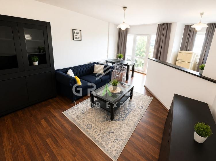 Apartament cu 2 camere semidecomandat, mobilat în Zorilor
