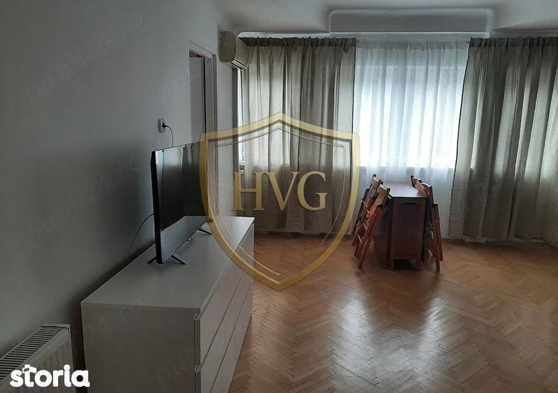 Apartament cu 2 camere semidecomandat, mobilat în Dorobanți