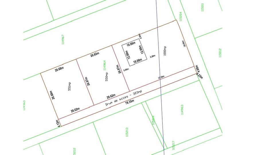 Teren Construcții intravilan de 2500 mp, în Snagov