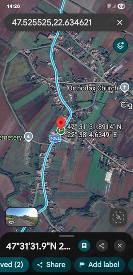 Teren de 1639 mp, în Cig