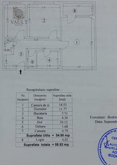 Apartament cu 2 camere decomandat, mobilat în Tineretului