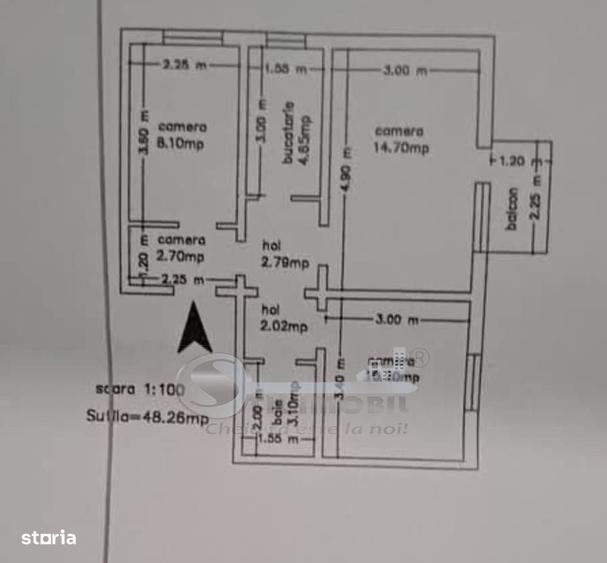 Apartament 3 camere | Mircea cel Batran | Ideal pentru investitie - 3