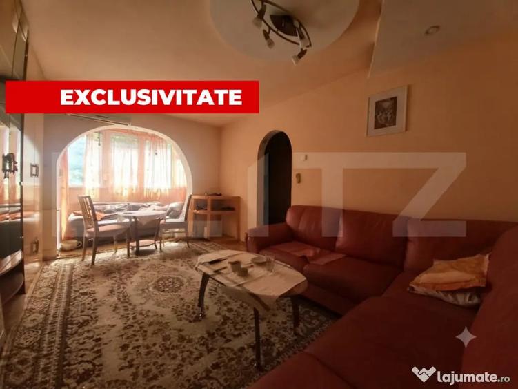 Apartament cu 3 camere semidecomandat în Dacia