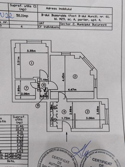 Apartament cu 2 camere semidecomandat în Costin Georgian