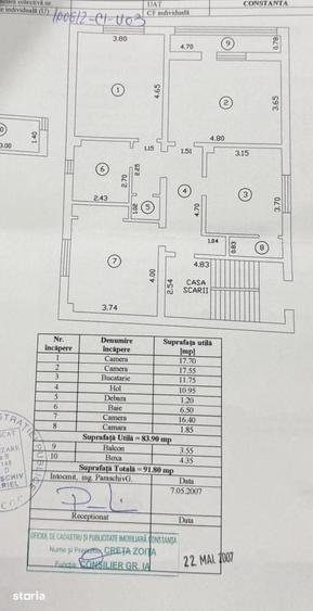 Apartament cu 3 camere în Ultracentral