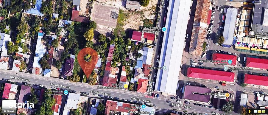 Teren de 800 mp, în Piața Centrală