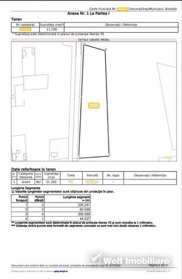 Teren agricol extravilan de 11200 mp, în Răscruci