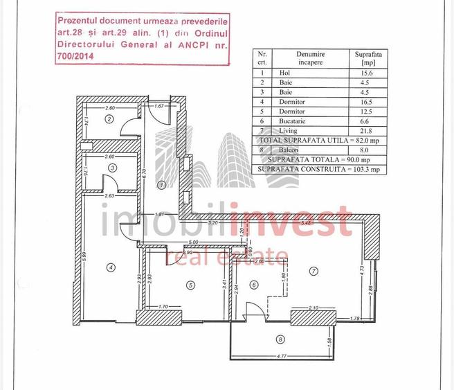 Apartament cu 3 camere, mobilat în Tei