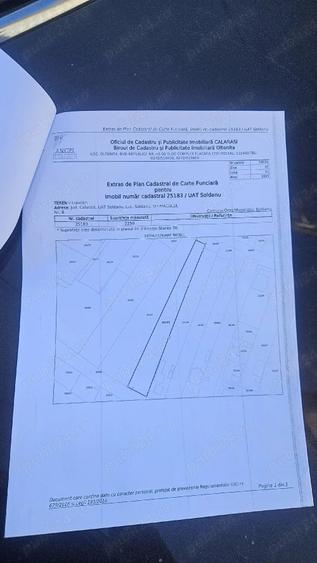 Teren de 2250 mp, în Șoldanu
