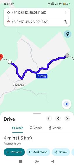 Teren de 4800 mp, în Văcarea