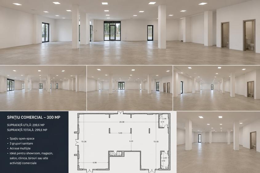 Spațiu comercial, de 300 mp, în Brâncoveanu