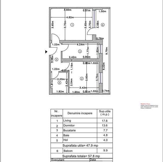 Apartament cu 2 camere decomandat în Rahova
