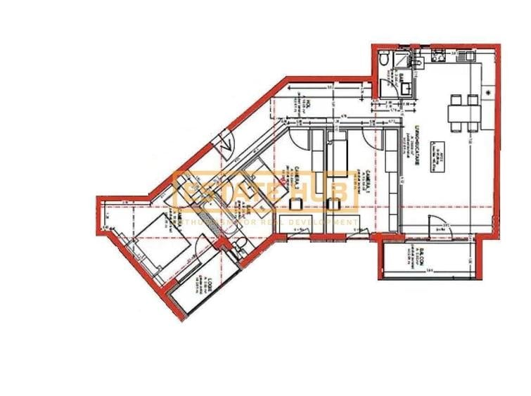 Apartament cu 4 camere în Central