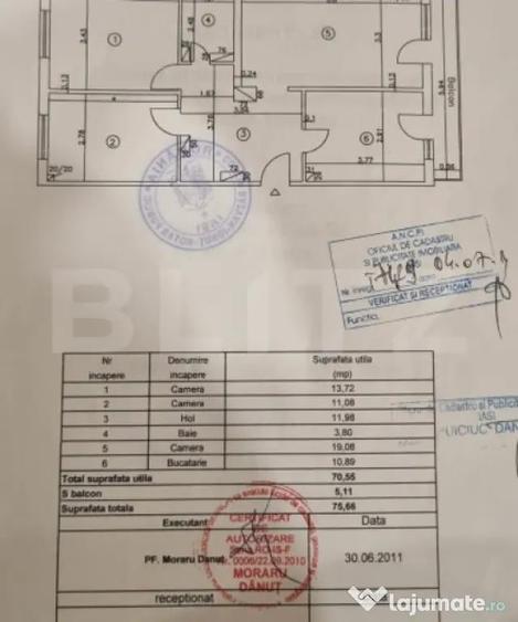 Apartament cu 3 camere decomandat în Lunca Cetățuii