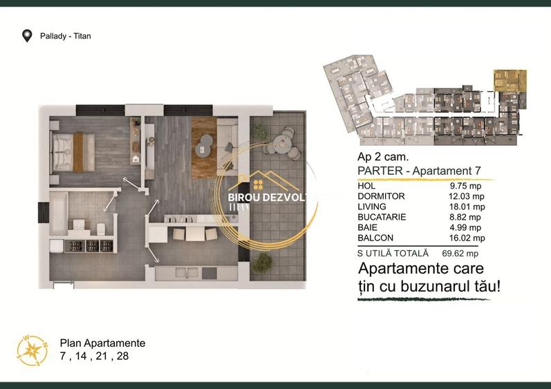 Decomandat bucatarie inchisa parcare bonus Pallady Premium Boutique - 9