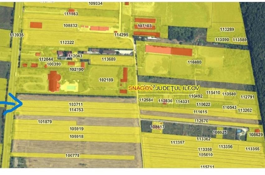 Teren agricol intravilan de 5000 mp, în Vlădiceasca