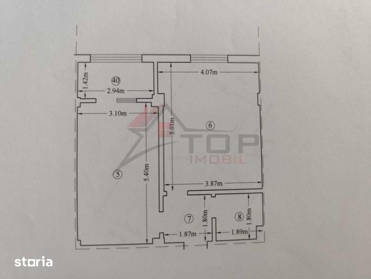 Apartament cu 2 camere în Valea Adâncă