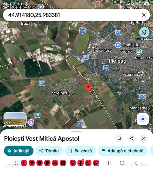 Teren de 41330 mp, în Vest