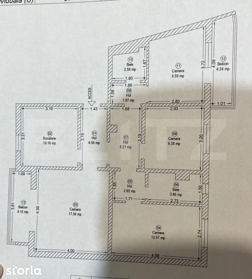 Apartament cu 4 camere decomandat în Aradului