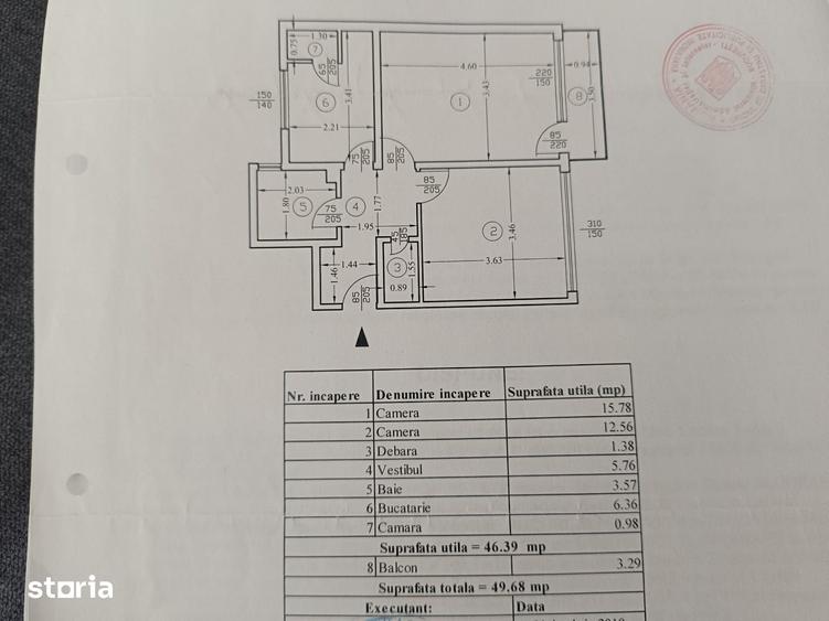 Apartament cu 2 camere decomandat în Giurgiului