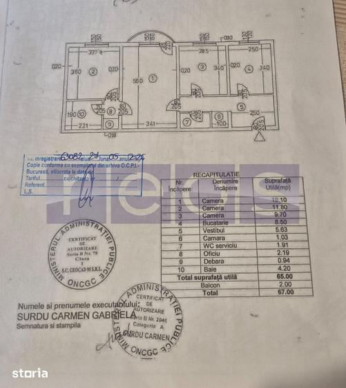 Apartament cu 3 camere semidecomandat în Titan
