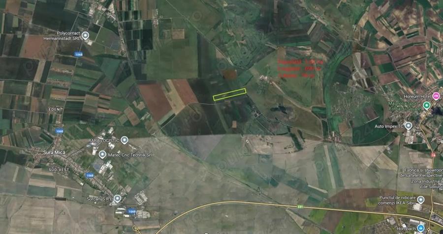 Teren de 36200 mp, în Șura Mică