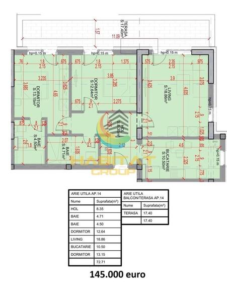 Apartament cu 3 camere decomandat în Theodor Pallady