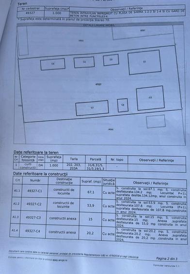 Casă cu 3 camere cu Teren 1000 Mp în Central