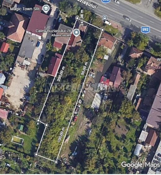 Teren Construcții intravilan de 1960 mp, în Buziașului