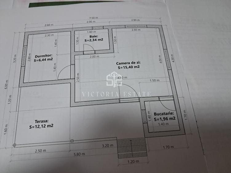 Casă individuală cu 2 camere cu Canalizare în Surani