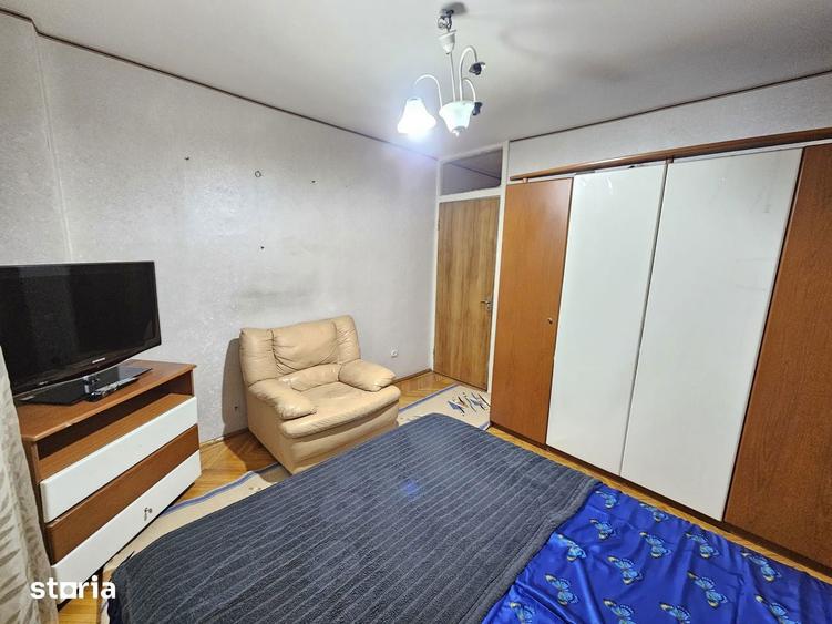 Apartament cu 3 camere semidecomandat, mobilat în Obor