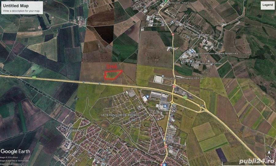 Teren de 50000 mp, în Veterani