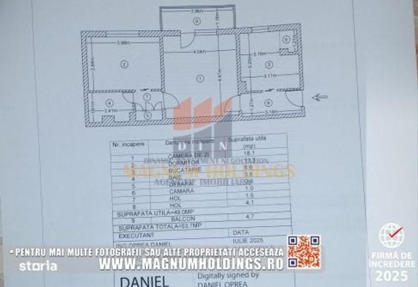 Apartament cu 2 camere semidecomandat, mobilat în Prundu