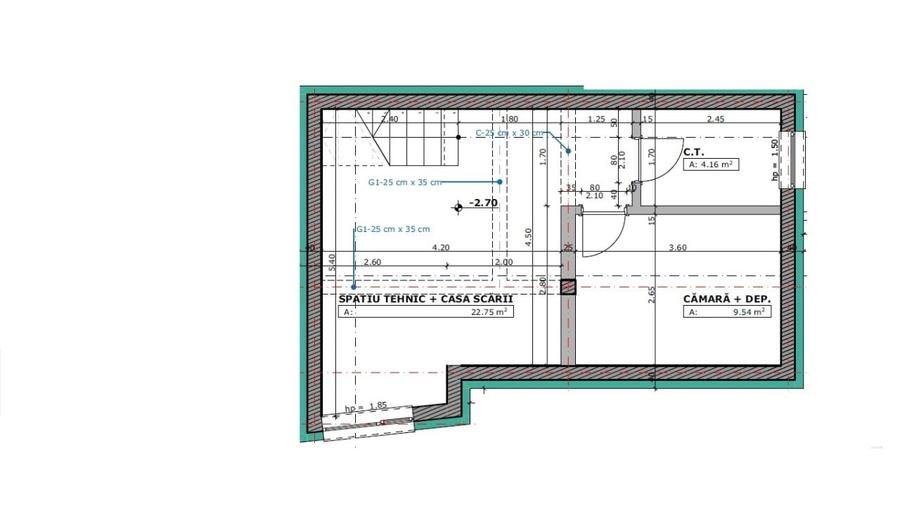Duplex cu 4 camere cu Canalizare în Iris