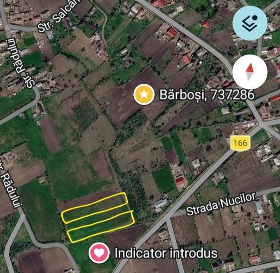 Teren de 6600 mp, în Barboși